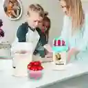 Juego Vaso Con Recipiente Ensalada O Yogur Y Cuchara