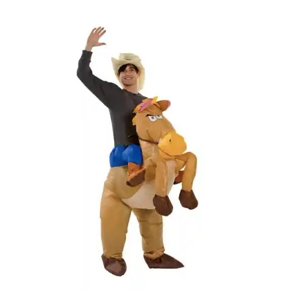 Disfraz Inflable Infantil Para Montar Pony Niño O Niña