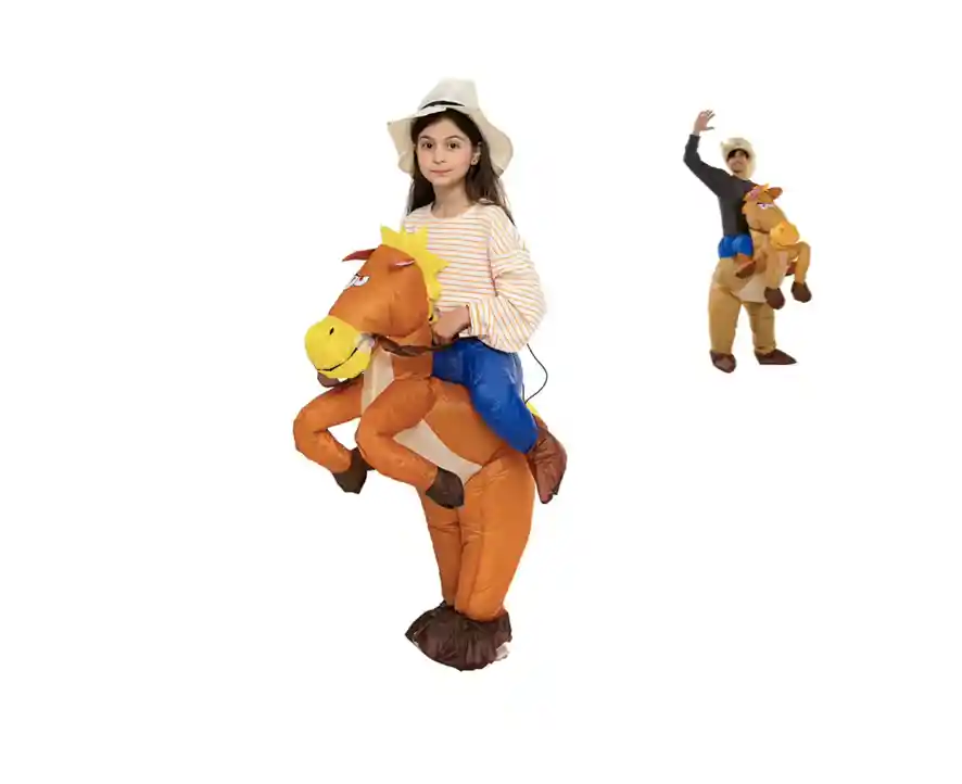 Disfraz Inflable Infantil Para Montar Pony Niño O Niña