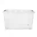 Caja Expressions Ruedas 56x39x33cm Translucido 52 Lt Plastico