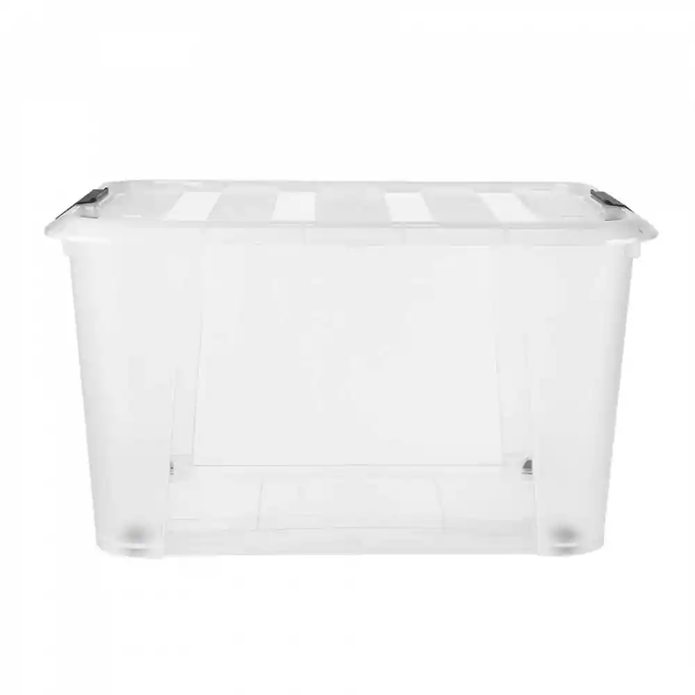 Caja Expressions Ruedas 56x39x33cm Translucido 52 Lt Plastico