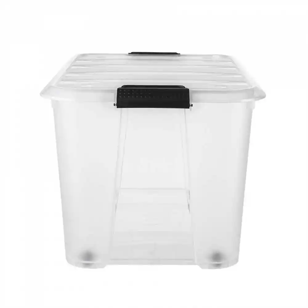 Caja Expressions Ruedas 56x39x33cm Translucido 52 Lt Plastico