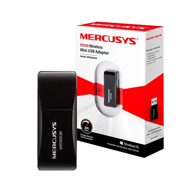Mw300um Adaptador Mini Usb Inalambrico N300