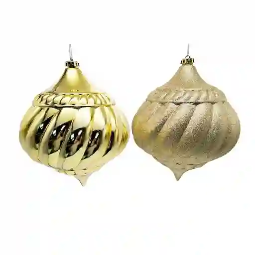 Bolas Expressions Onion 20 Cm Dorado 2 Und