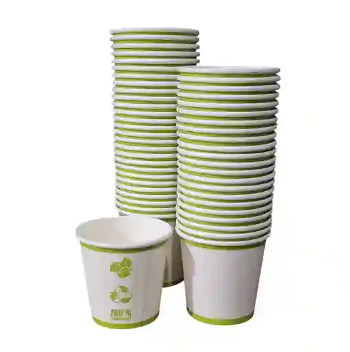 Vaso De Papel 7 Onzas X 50 Unidades - Compostables Y Biodegradable