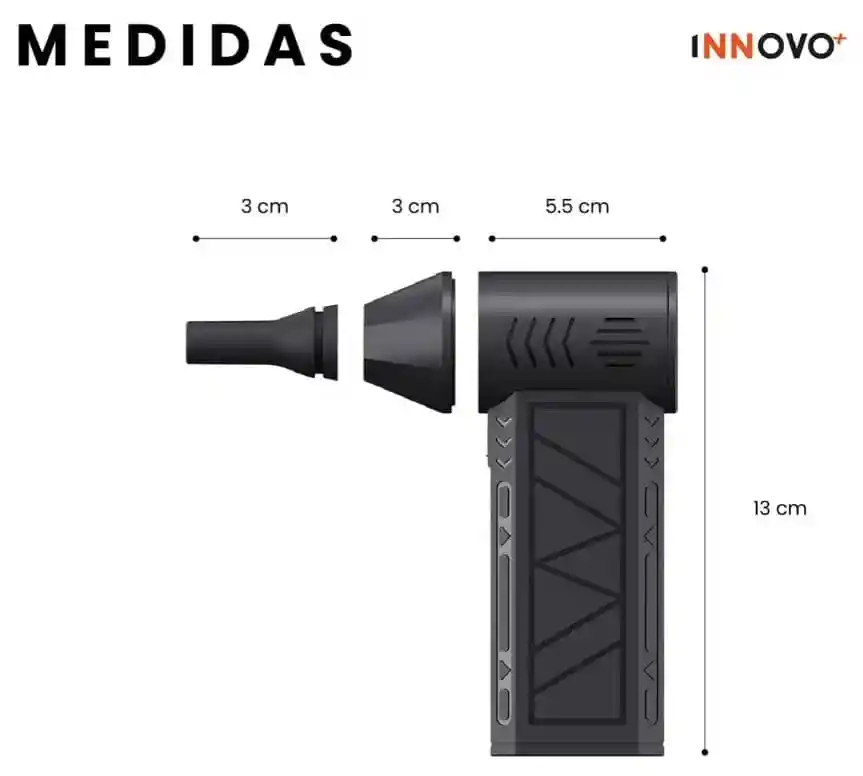 Soplador Aire Portátil Eléctrico 110.000 Rpm 4 Velocidades Limpieza