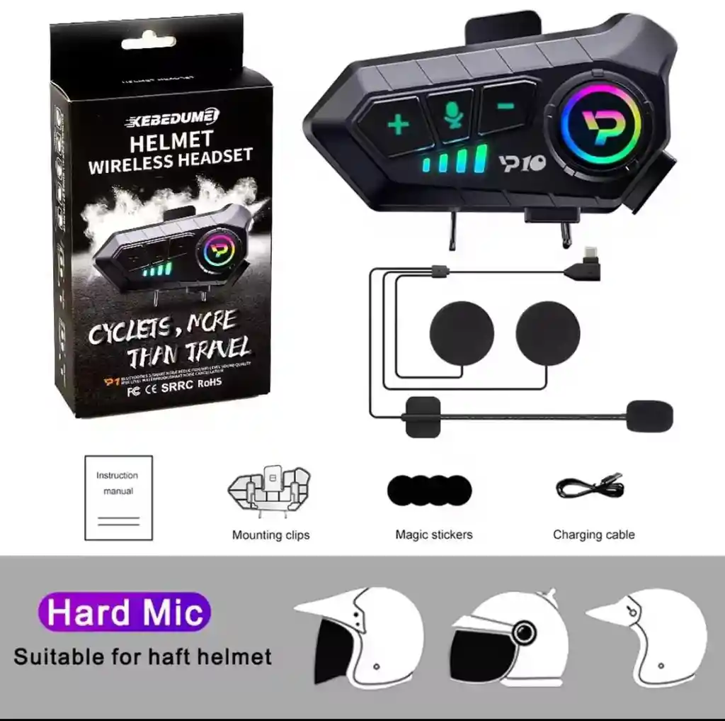 Intercomunicador Bluetooth Kebedume P10