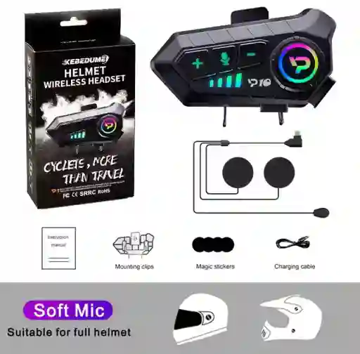 Intercomunicador Bluetooth Kebedume P10