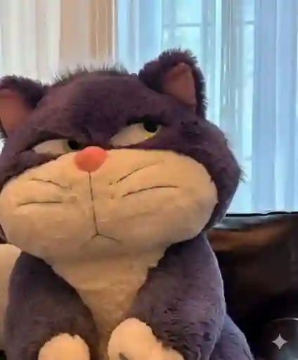 Muñeco De Peluche Gato Lucifer Suave Y Tierno Para Niños