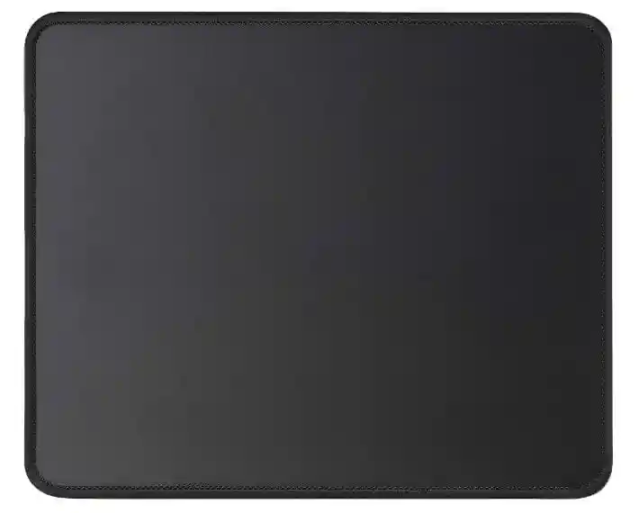Mousepad Sencillo 21 X 25 Cm Antideslizante Pequeño Cuadrado Negr