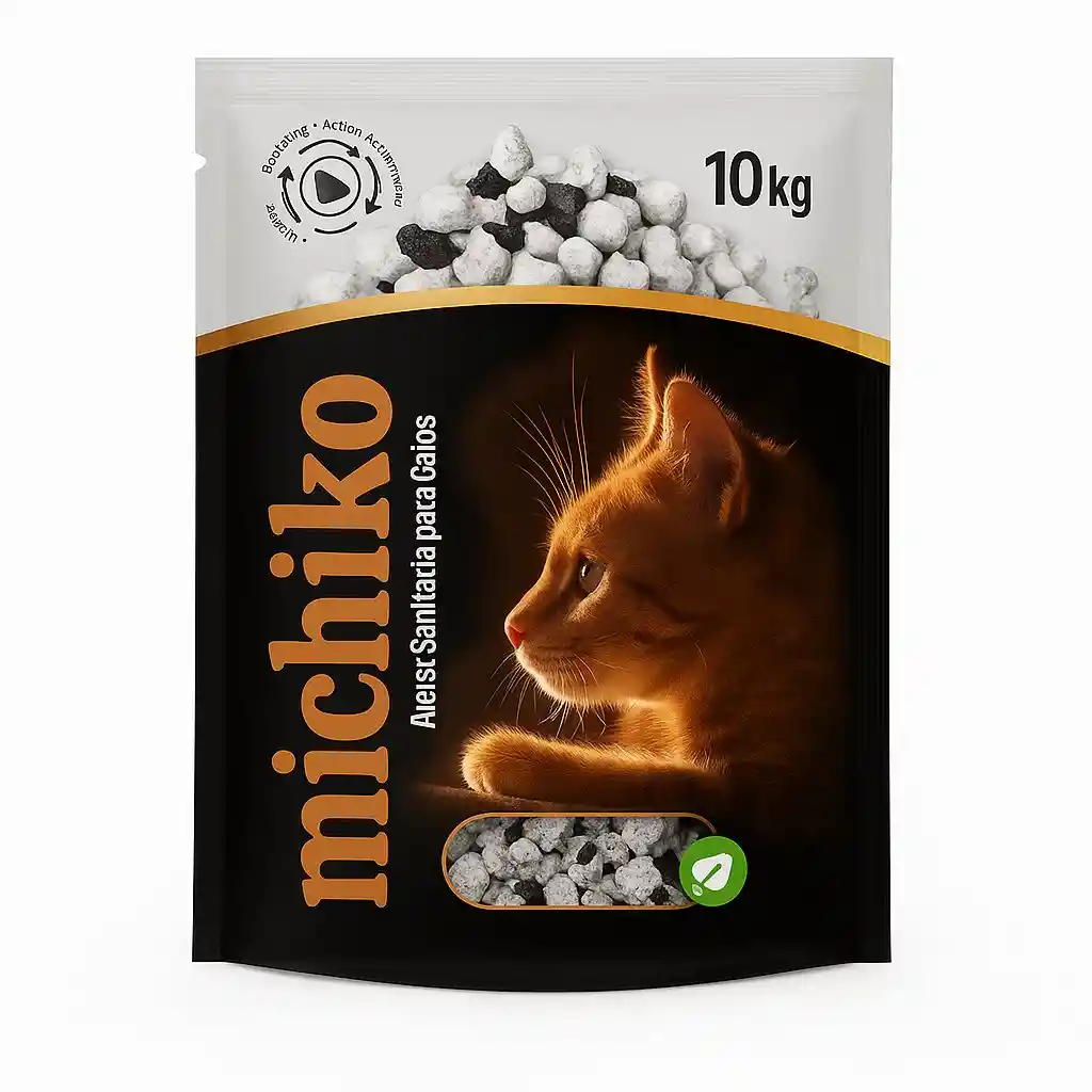 Arena Para Gatos Michiko Carbon Activado 10kg