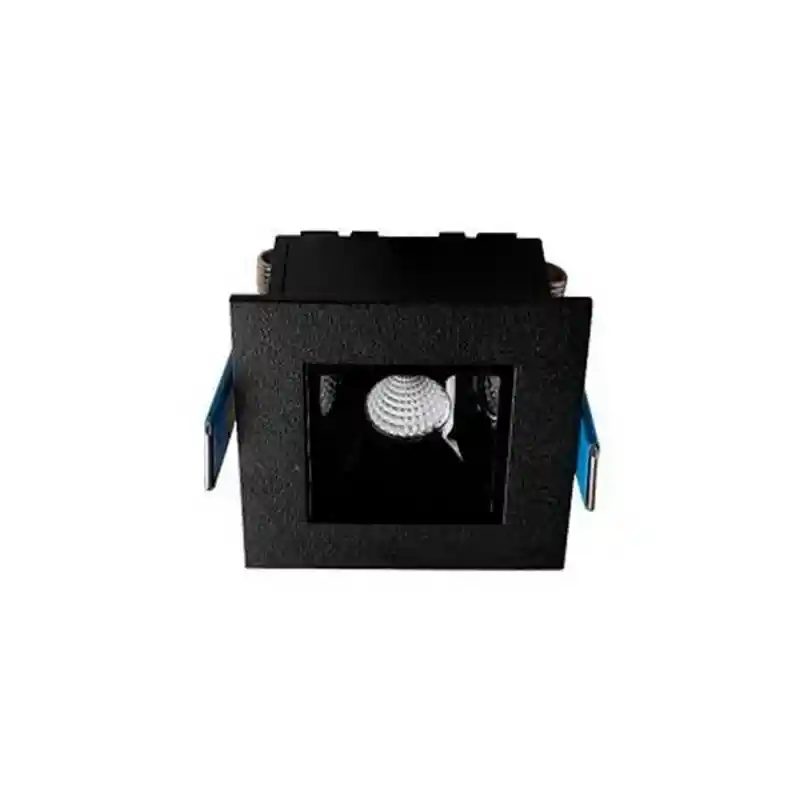Aplique Mini Cardan 1h Cuadrado5cm 3w 3000k 115lm Lucida I Negro - Tecnolite 3ydled3161mv30n