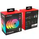 Kit Ventiladores Fantech Typhoon Rgb Fb-302 Con Hub Y Control 3 Und