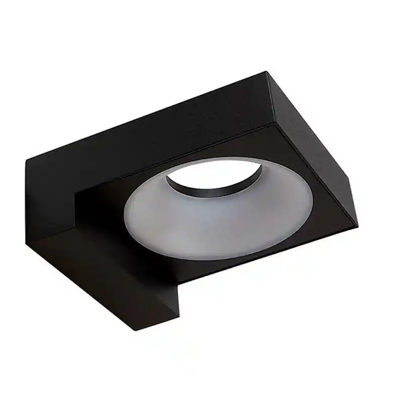 Aplique Pared 8w 3000k 600lm Achen Iii Negro - Tecnolite 8hled1181mv30n