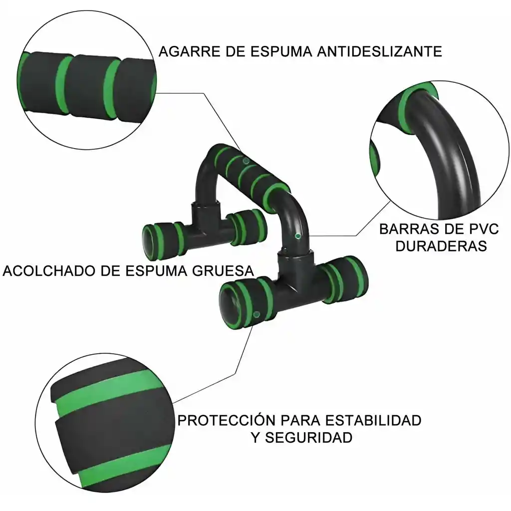 Soporte Flexiones De Pecho Push Up Barra Lagartijas Gimnasio