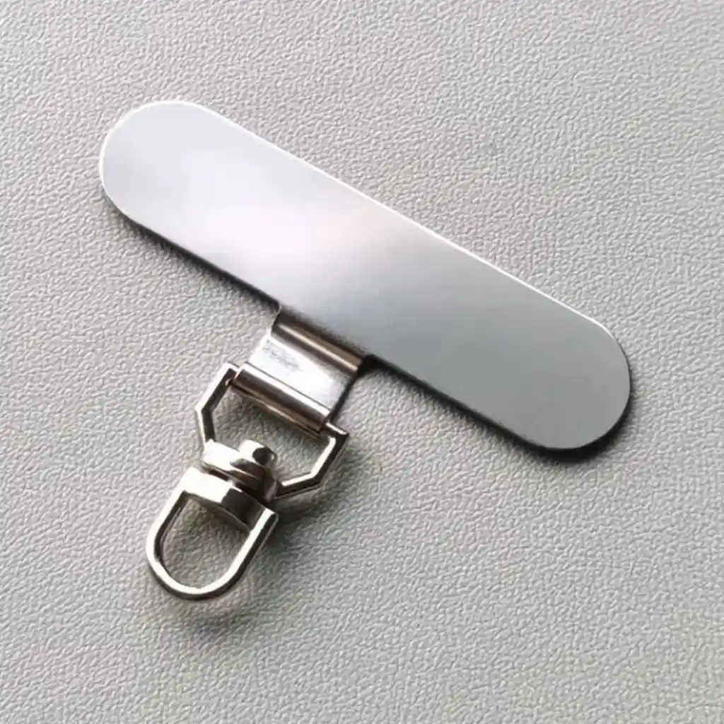 Conector De Cordon Para Telefono En Acero Inoxidable Con Rotacion Silver