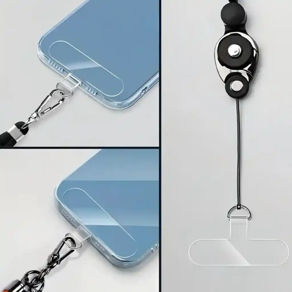 Conector De Cordon Para Telefono Transparente