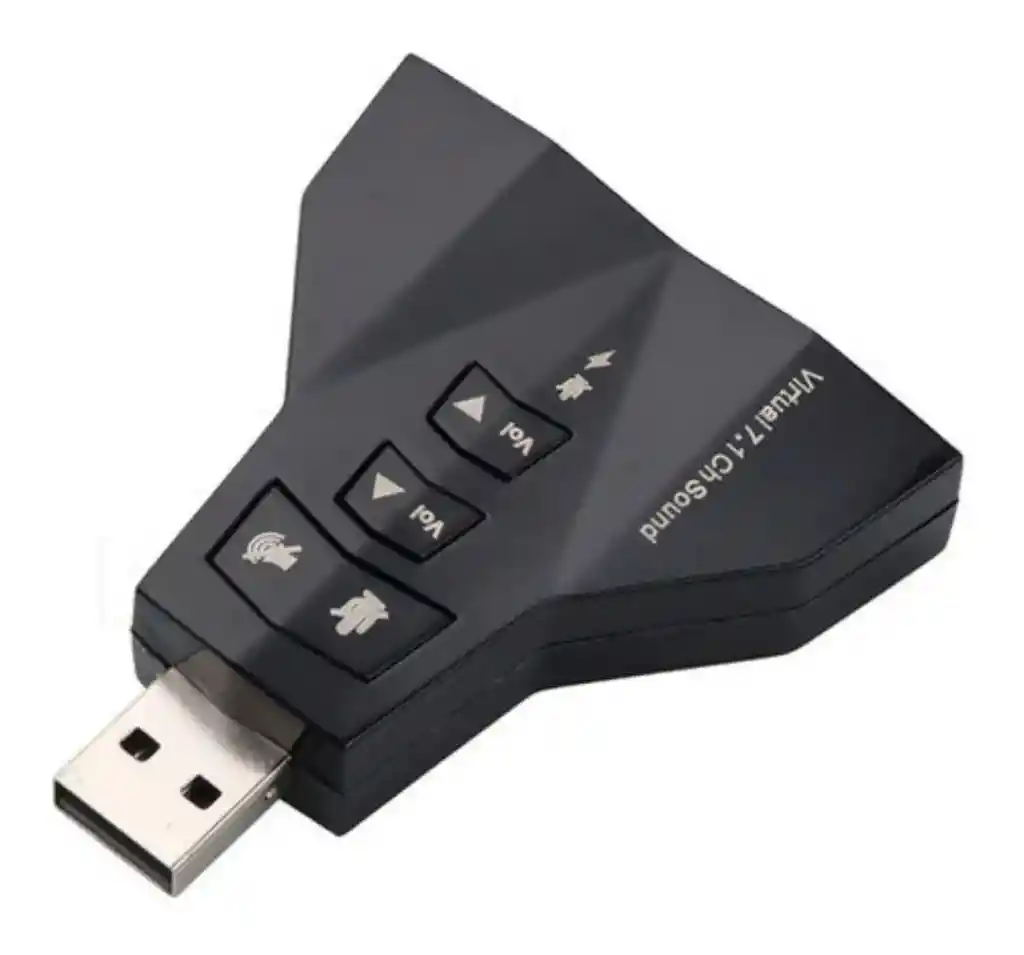 Tarjeta De Sonido Adaptador De Audio Usb 7.1 Computador De Escritorio Y Portátil