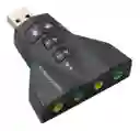 Tarjeta De Sonido Adaptador De Audio Usb 7.1 Computador De Escritorio Y Portátil
