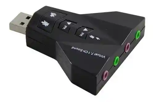 Tarjeta De Sonido Adaptador De Audio Usb 7.1 Computador De Escritorio Y Portátil