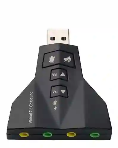 Tarjeta De Sonido Adaptador De Audio Usb 7.1 Computador De Escritorio Y Portátil