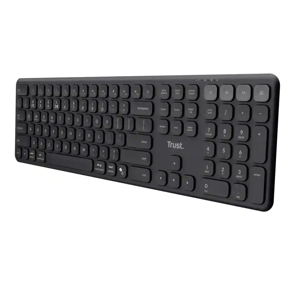 Teclado Inalambrico 3 Bluetooth 2.4hz Trust Vaiya Recargable