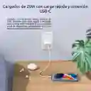 Cargador Usb C Power Delivery 20 W Con Cable Tipo C