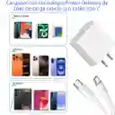 Cargador Usb C Power Delivery 20 W Con Cable Tipo C