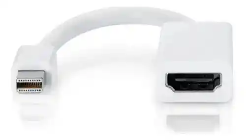 Convertidor Mini Displayport Thuderboldt A Hdmi Compatible Mac Macbook Color Blanco