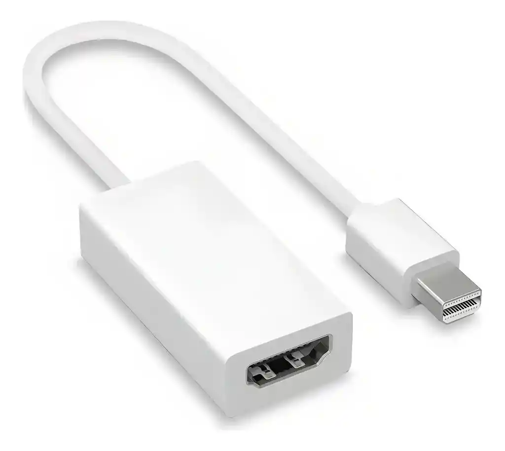 Convertidor Mini Displayport Thuderboldt A Hdmi Compatible Mac Macbook Color Blanco