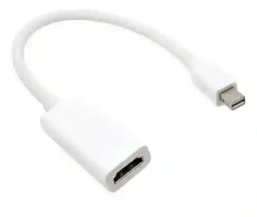 Convertidor Mini Displayport Thuderboldt A Hdmi Compatible Mac Macbook Color Blanco