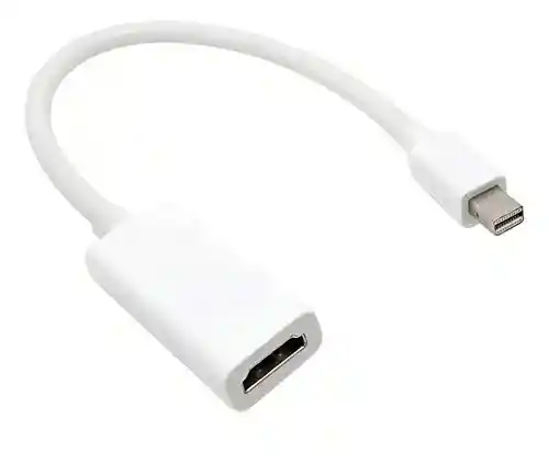 Convertidor Mini Displayport Thuderboldt A Hdmi Compatible Mac Macbook Color Blanco