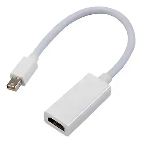 Convertidor Mini Displayport Thuderboldt A Hdmi Compatible Mac Macbook Color Blanco