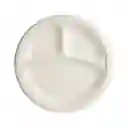 Plato Ecológico Grande 26cm Con Divisiones X 10 Unidades