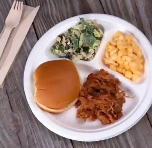 Plato Ecológico Grande 26cm Con Divisiones X 10 Unidades