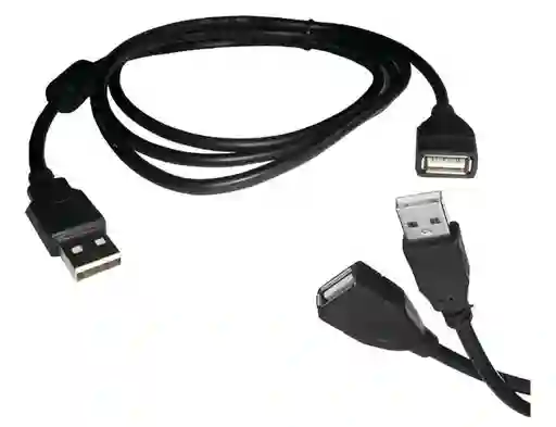 Cable Extension Usb 3mts Macho A Hembra Con Filtro Calidad Negro