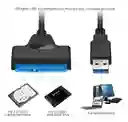 Cable Adaptador Para Disco Duro Usb 3.0 Sata Iii 25cm Negro