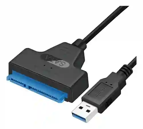Cable Adaptador Para Disco Duro Usb 3.0 Sata Iii 25cm Negro