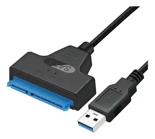 Cable Adaptador Para Disco Duro Usb 3.0 Sata Iii 25cm Negro