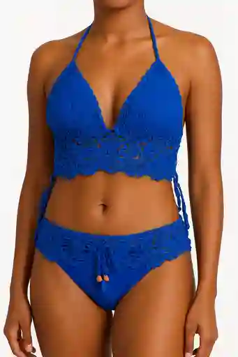 Bikini En Tejido Crotchet Con Forro Talla M