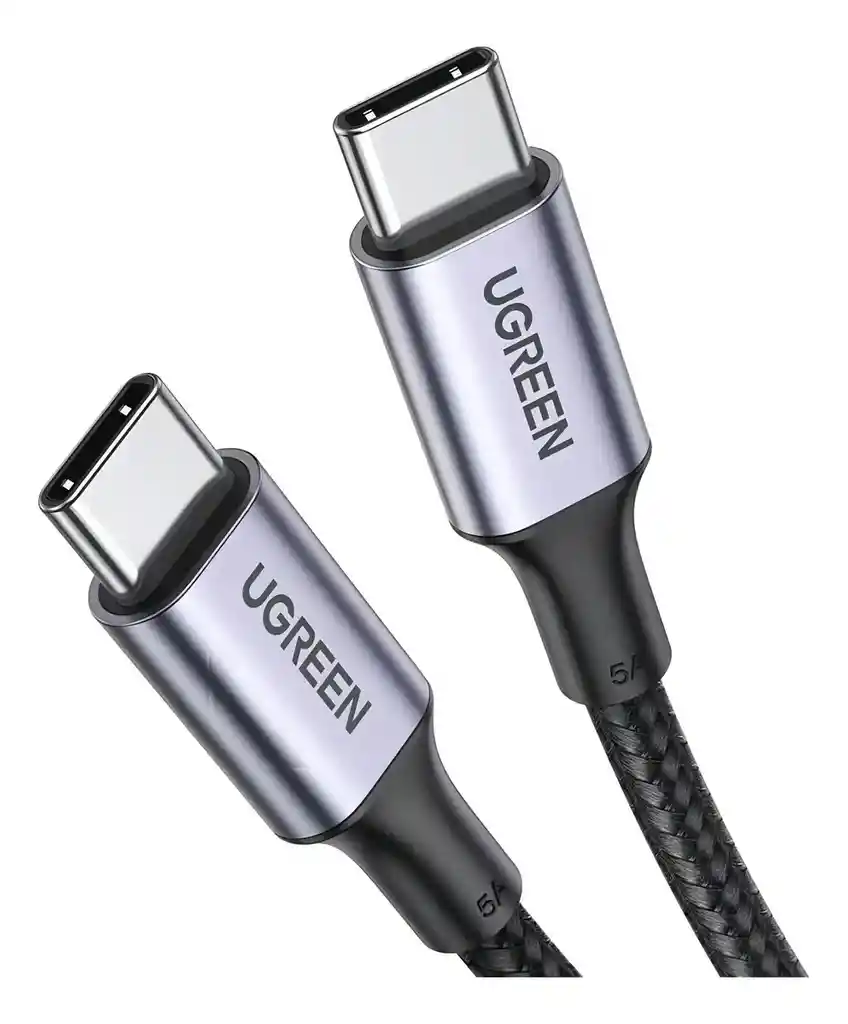 Cable Alta Gamma Tipo C A Tipo C Ugreen 100w Cargar Y Datos 480 Mbps