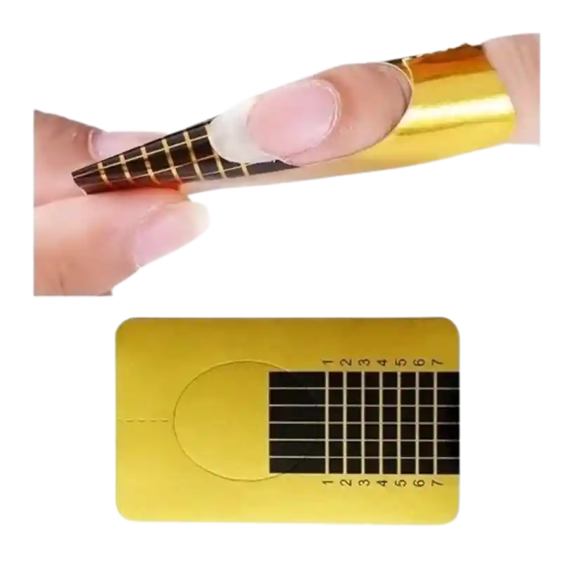 Moldes Para Uñas Esculpida Acrílico Gel 500 Guías X1 Rollo