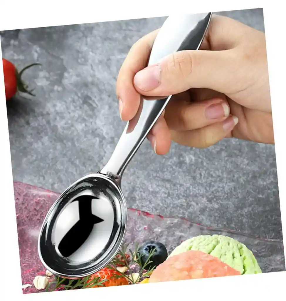 Cuchara Para Servir Helado En Aluminio