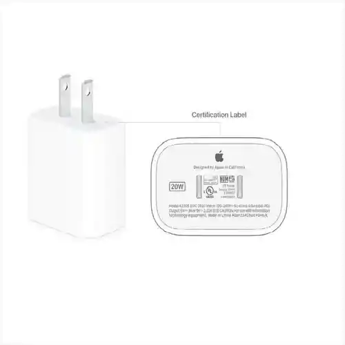 Adaptador Iphone 20w Tipo- C Carga Rapida