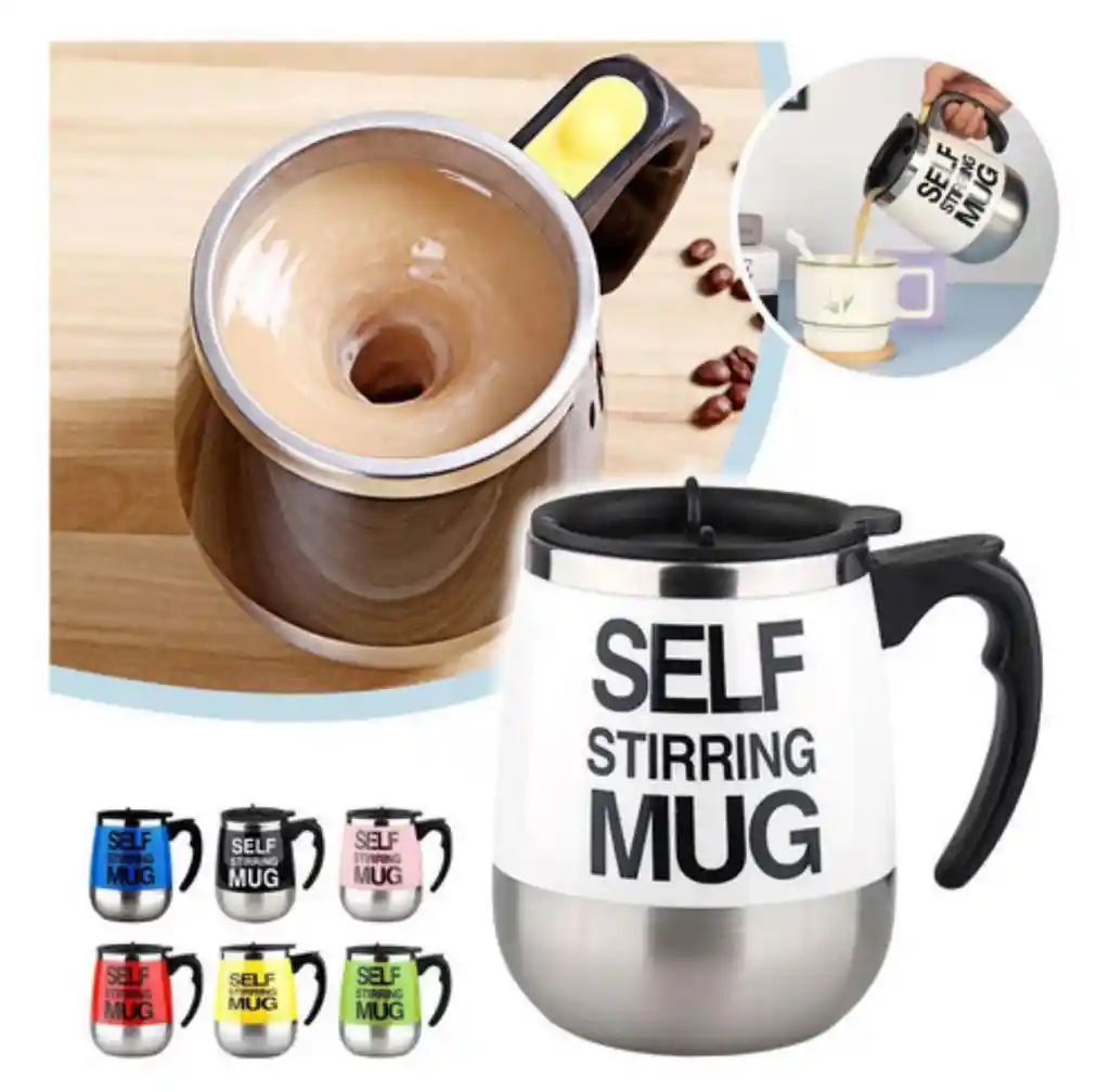 Pocillo Batidor Mezclador Eléctrico Mug