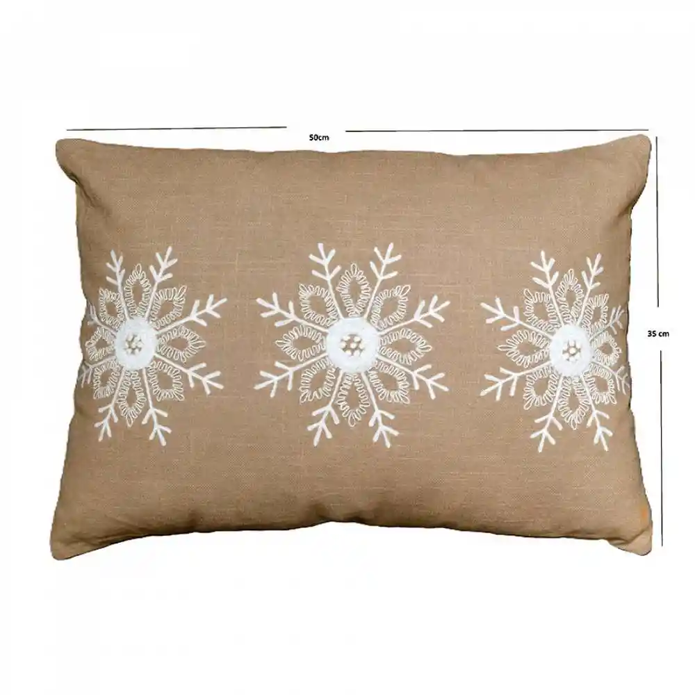 Cojin Expressions Copo Nieve 35x50cm Natural Algodon