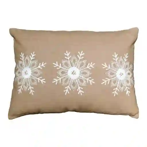 Cojin Expressions Copo Nieve 35x50cm Natural Algodon