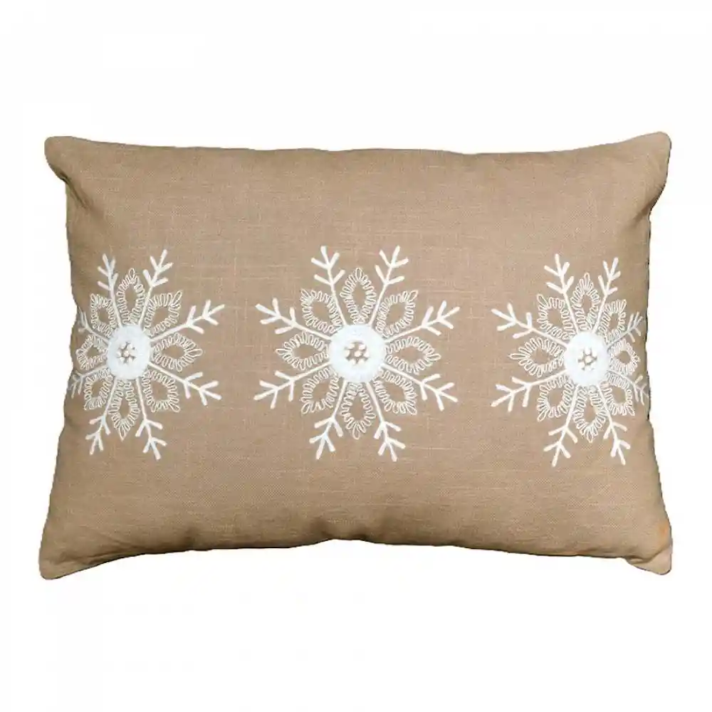 Cojin Expressions Copo Nieve 35x50cm Natural Algodon