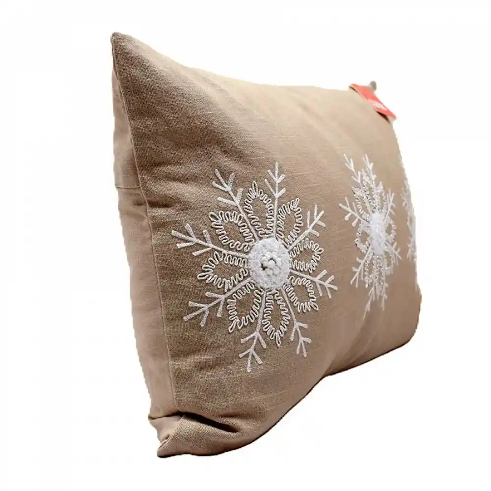 Cojin Expressions Copo Nieve 35x50cm Natural Algodon