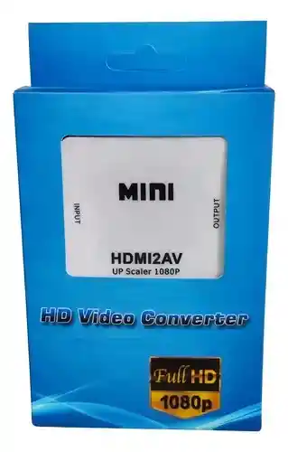 Adaptador Convertidor Hdmi A Audio Video Av Rca Full Hd 1080